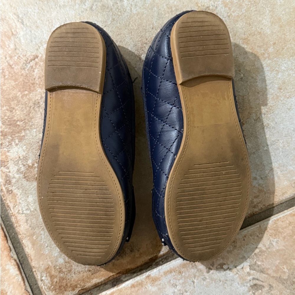 Girls Hope & Henry size 10 navy slip on dress shoes - Picture 3 of 4